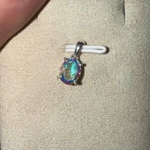 Mystic topaz pendant
